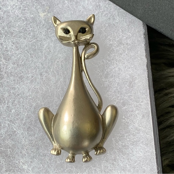Vintage Cat Pin Brooch - Picture 2 of 6